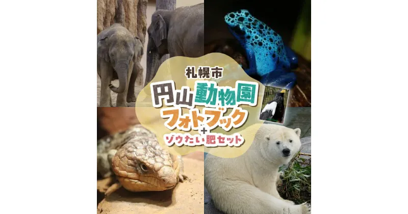 【ふるさと納税】 円山動物園 フォトブック ゾウたい肥 セット 1冊 全32ページ B5サイズ 動物 写真集 アニマル 動物園 写真 フォト 本 ブック たい肥 像たい肥 500g 堆肥 肥料 北海道 札幌市