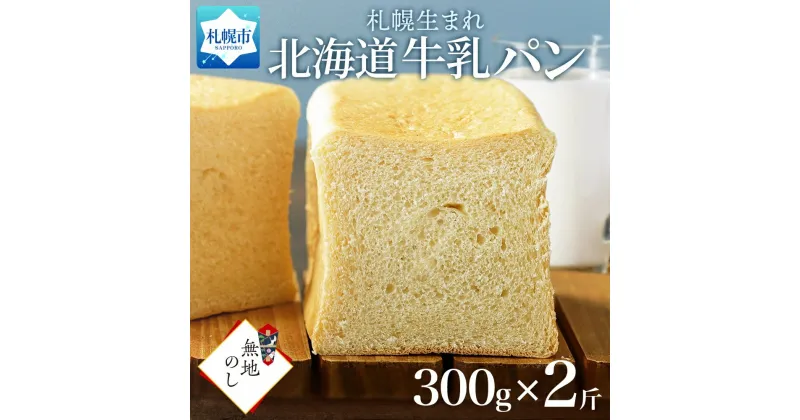 【ふるさと納税】 パン 300g プレーン 2個 牛乳パン 食パン 冷凍パン デニッシュ トースト ベーカリー 冷凍 北海道産 小麦 牛乳 朝食 軽食 ギフト 無地熨斗 フーズ＆ブレッド 北海道 札幌市