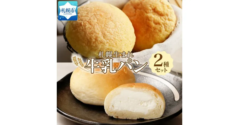 【ふるさと納税】 パン 牛乳パン メロンパン さっぽろ北海道牛乳パン ミルクセットA 2種 計6個 牛乳メロンパン 生クリーム ミルクパン 濃厚 クリーム ミルク 菓子パン 冷凍パン 冷凍 北海道産 小麦 牛乳 朝食 ギフト フーズ&ブレッド 北海道 札幌市