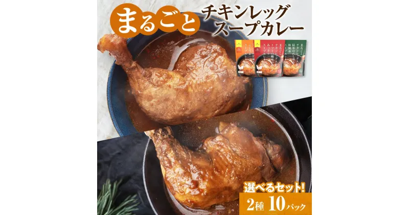 【ふるさと納税】 スープカレー 【 選べる セット 】 2種セット 計10パック 各260g トマト エビ 昆布 まるごと チキンレッグ あっさり 濃厚 海老 和風 昆布だし スープ カレー チキン 鶏肉 鶏 本格的 レトルト パウチ 簡単 レンジ 非常用 ギフト 北海道 札幌市