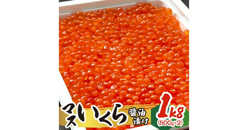 【ふるさと納税】 いくら 醤油漬け 1kg 500g×2個 イクラ マスいくら 鱒いくら 濃厚 鱒卵 魚卵 海鮮 魚介類 魚介 お取り寄せ グルメ 化粧箱入り 冷凍 北海道 札幌市