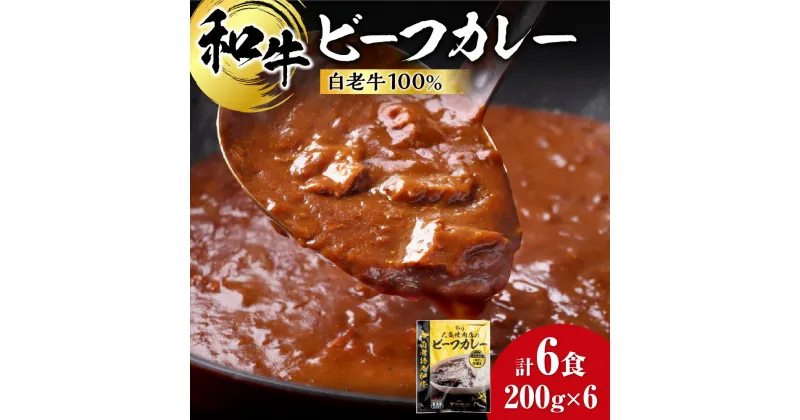 【ふるさと納税】 白老牛 ビーフカレー カレー 200g×6個 和牛100％ レトルトパック 国産 和牛 牛肉 惣菜 冷凍 冷凍食品 焼肉店 徳寿 北海道 札幌市