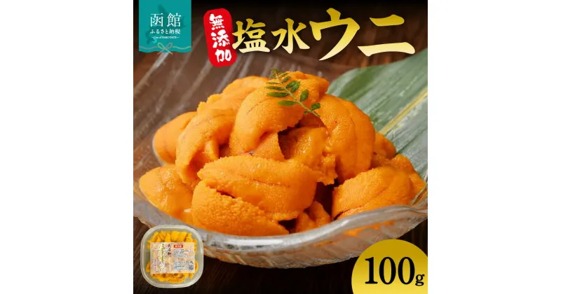 【ふるさと納税】無添加塩水ウニパック(100g) ミョウバン不使用 天然うに ウニ 雲丹 うに丼 軍艦巻き 北海道 函館 はこだて ふるさと