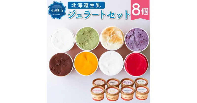 【ふるさと納税】ジェラート 100ml×8個セット 全8種 北海道産生乳使用