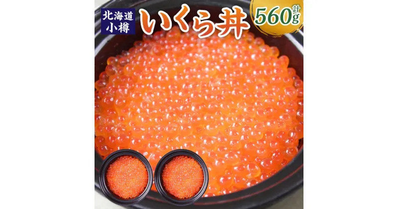 【ふるさと納税】いくら丼 280g×2P （560g） | いくら いくら醤油漬け いくら丼 寿司 酢飯 すし 米酢 丼 どんぶり 冷凍 簡単調理 魚卵 お取り寄せ 北海道米 小樽市 北海道 送料無料