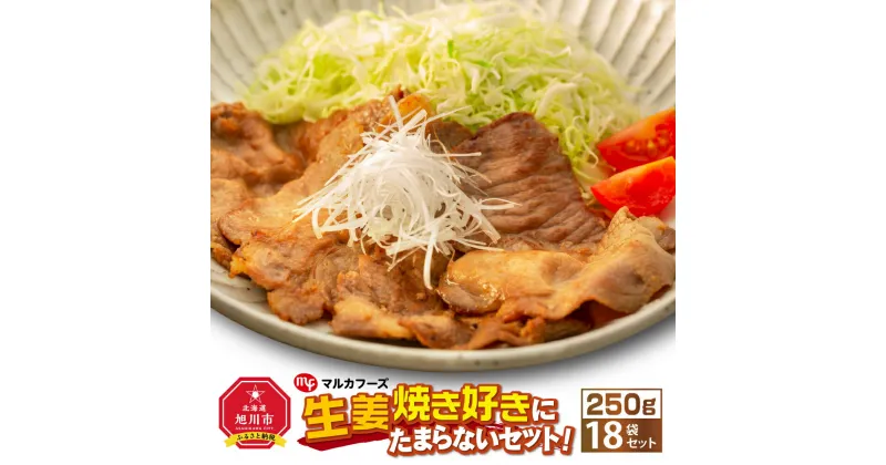 【ふるさと納税】生姜焼き好きにたまらないセット！（250g×18袋）_01012 | 肉 生姜焼き セット 旭川市ふるさと納税 北海道ふるさと納税