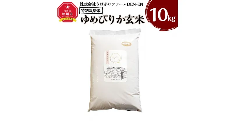 【ふるさと納税】令和6年産 特別栽培米「ゆめぴりか」玄米10kg_03195 | お米 こめ 白米 食品 人気 おすすめ 送料無料