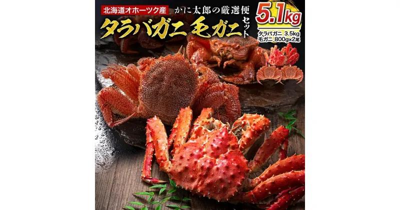 【ふるさと納税】かに太郎の厳選便　タラバガニ3.5kg　毛ガニ800g×2 | 蟹 魚介類 水産 食品 人気 おすすめ 送料無料