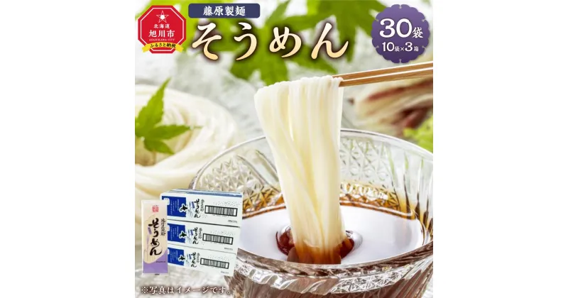 【ふるさと納税】藤原製麺製造そうめん 乾麺_03484 | 麺 食品 加工食品 人気 おすすめ 送料無料