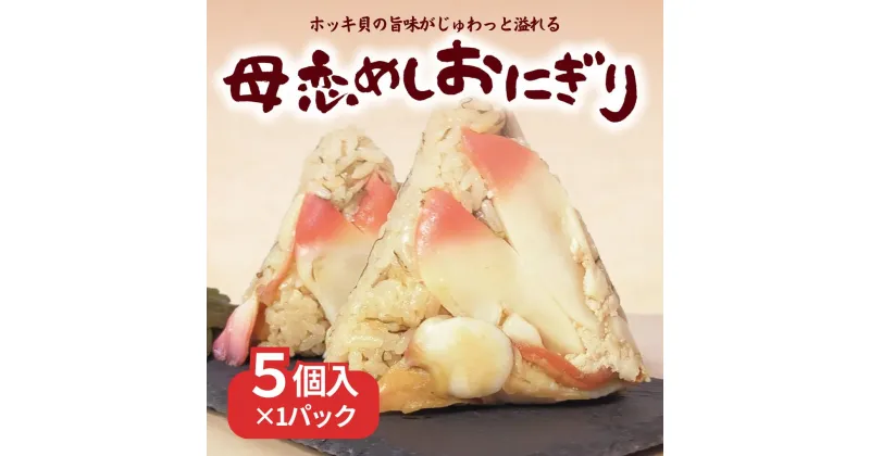 【ふるさと納税】母恋めし おにぎり（冷凍）5個入り 【 ふるさと納税 人気 おすすめ ランキング おにぎり おむすび ご飯 ゴハン ごはん 飯 冷凍 室蘭 母恋めし こめ コメ 米 国産 グルメ ギフト 贈り物 仕送り 簡単調理 北海道 室蘭市 送料無料 】 MROD019