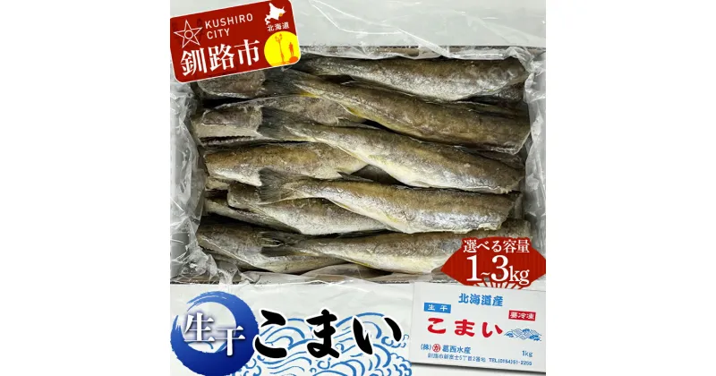 【ふるさと納税】＜選べる容量＞葛西水産 こまい 「生干」 1kg（1kg×1箱）2kg（1kg×2箱）3kg（1kg×3箱） 北海道 釧路 ふるさと納税 コマイ 氷下魚 肴 おつまみ 魚介類 海鮮 魚 海産物 焼魚 F4F-0276var