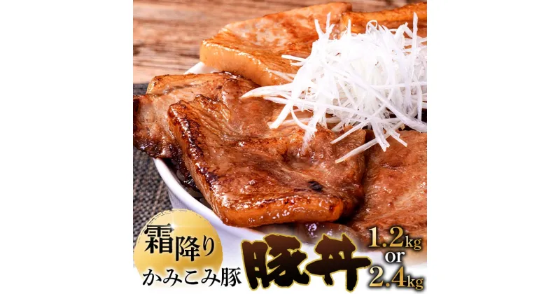 【ふるさと納税】容量×発送時期が選べる かみこみ豚の豚丼 80g×5枚×3パック 15枚（1.2kg）or 80g×5枚×6パック 30枚（2.4kg） 豚肉 豚丼 北海道 十勝 ご当地グルメ 真空 豚 ポーク ロース 豚ロース 【選べる発送月】 F4F-2298var