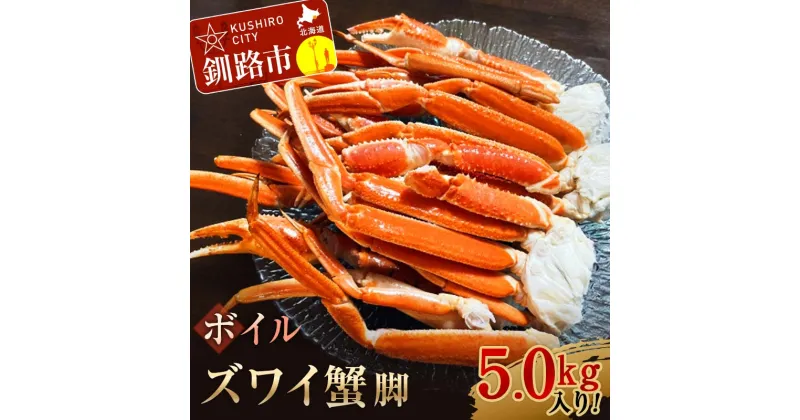 【ふるさと納税】ボイルズワイ蟹脚5.0kg入り！ ずわいがに ずわい ズワイ カニ ずわい蟹 ズワイ蟹 蟹 カニ かに 脚 蟹脚 カニ ふるさと納税 北海道 釧路 F4F-3275