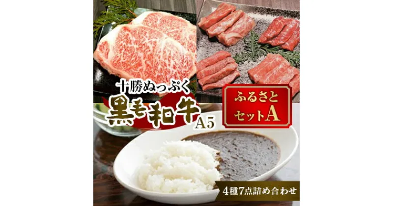 【ふるさと納税】十勝ぬっぷく黒毛和牛(A5) ふるさとセットA(サーロインステーキ、内ももすき焼、焼肉、カレー)【配送不可地域：離島】【1146988】