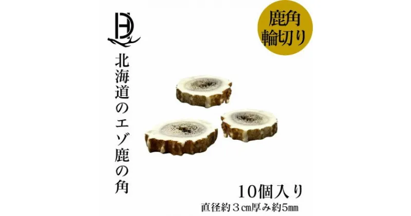 【ふるさと納税】鹿の角 輪切り 10個入り 北海道産 アクセサリー クラフト材【1421958】