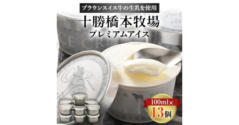 【ふるさと納税】十勝橋本牧場プレミアムアイス　100ml×13個【配送不可地域：離島】【1469798】