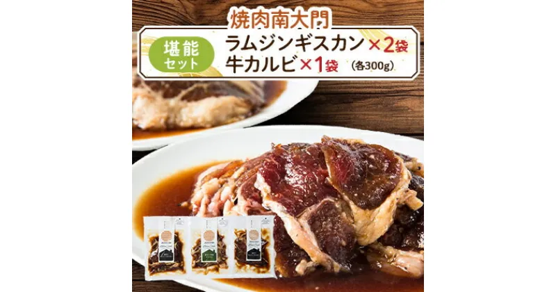 【ふるさと納税】南大門の味付ラムジンギスカン旨タレ焼肉牛カルビセット【配送不可地域：離島】【1425312】