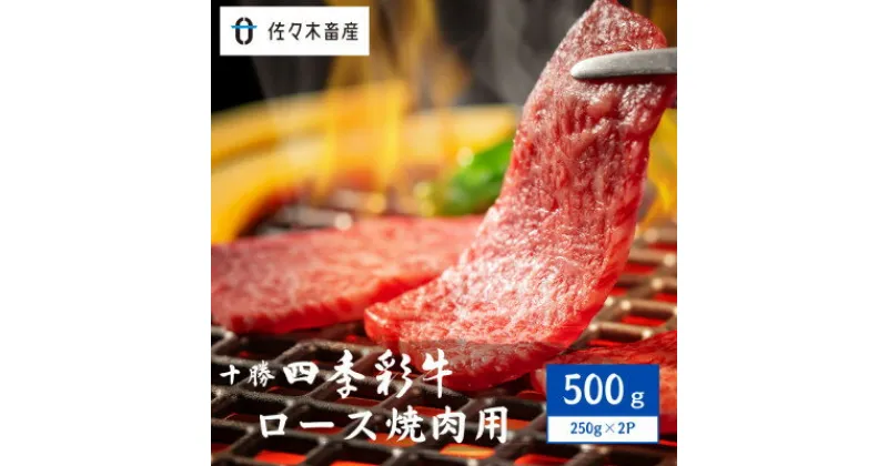 【ふるさと納税】十勝四季彩牛ロース焼肉用500g(250g×2P)【国産交雑種】【配送不可地域：離島】【1487534】