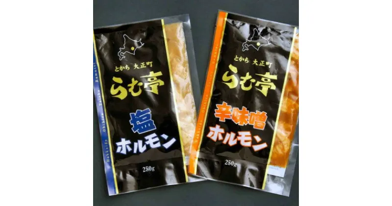 【ふるさと納税】とかち帯広 らむ亭 ホルモンセット 計500g[塩・辛味噌]250g×各1袋【配送不可地域：離島】【1509162】