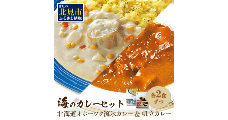 【ふるさと納税】オホーツクしんや「海のカレーセット」 ( カレー 帆立 ほたて ホタテ レトルト 食品 加工品 惣菜 )