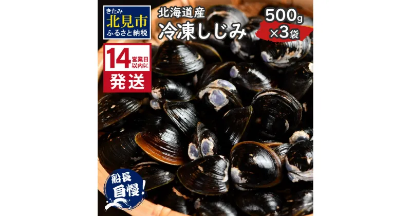 【ふるさと納税】《14営業日以内に発送》北海道産 冷凍しじみ 500g×3袋 ( 魚介類 貝類 しじみ シジミ 1.5キロ 冷凍 カルシウム ビタミンB12 タウリン 鉄分 味噌汁 )