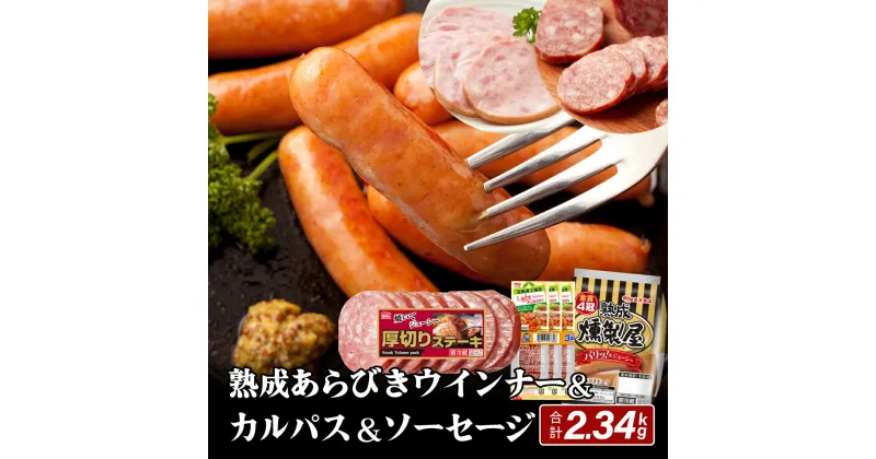 【ふるさと納税】燻製屋熟成あらびきウインナー・ソーセージセットB【丸大食品】