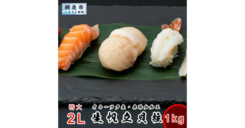 【ふるさと納税】 LLサイズ 刺身用帆立貝柱 1kg＜網走加工＞ 1粒約60g 【 ふるさと納税 人気 おすすめ ランキング ほたて ホタテ 帆立 貝柱 ほたて貝柱 ホタテ刺身 帆立貝柱 魚介 魚介類 オホーツク産 新鮮 刺身 バター焼き 大粒 北海道 網走市 送料無料 】 ABX006