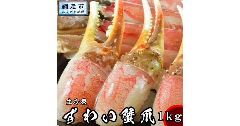 【ふるさと納税】【数量限定】カット済み生ずわい蟹の爪 500g×2＜網走加工＞ 【 ふるさと納税 人気 おすすめ ランキング かに カニ ずわいがに ズワイガニ ずわい蟹 爪 ポーション ロシア産 新鮮 生 北海道 網走市 送料無料 】 ABX003