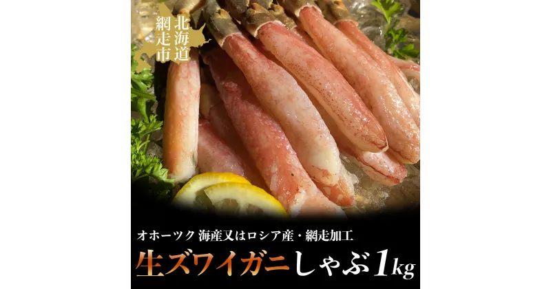 【ふるさと納税】生ズワイ蟹しゃぶ1kg（オホーツク 海産又はロシア産・網走加工）【 ふるさと納税 人気 おすすめ ランキング ズワイガニ ずわいがに ずわい蟹 かに カニ 蟹 ズワイ ずわい ポーション むき身 セット 冷凍 オホーツク 北海道 網走市 送料無料 】 ABAO2168