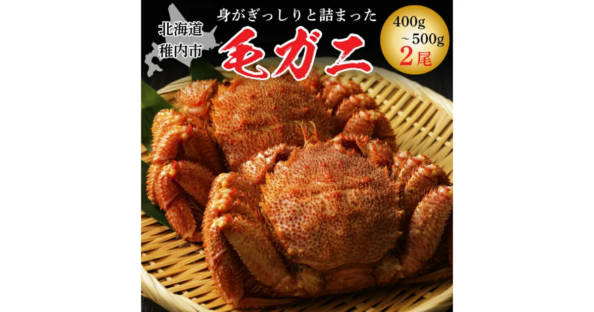 【ふるさと納税】 北海道 稚内産 毛ガニ 2尾セット ( 400g 〜 500g × 2尾 ) ボイル済み 毛ガニ 毛がに 毛蟹 かに カニ 蟹 冷凍 ギフト プレゼント 贈り物 送料無料 【配送不可地域：離島】【1136533】