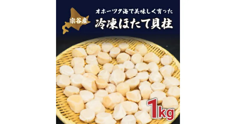 【ふるさと納税】オホーツク海で美味しく育った宗谷の冷凍ほたて貝柱　1kg【配送不可地域：離島】【1062637】