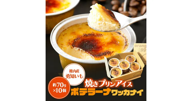 【ふるさと納税】 焼きプリンアイス 約 70g × 10個 北海道 ポテラーナワッカナイ 焼きプリン スイーツ ギフト プレゼント 贈り物 送料無料 【配送不可地域：離島】【1002679】