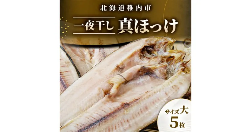 【ふるさと納税】稚内産一夜干し真ほっけサイズ大5枚【配送不可地域：離島】【1496530】