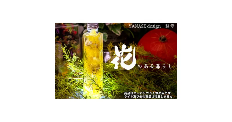 【ふるさと納税】ハーバリウム yellow 【花季・YANASE design.】 北海道 芦別市　【 インテリア 飾り おしゃれ 黄 】