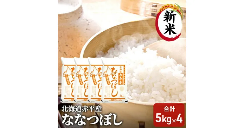 【ふるさと納税】【先行予約2024年産米・10月下旬より順次出荷】北海道赤平産 ななつぼし 20kg(5kg×4袋) 精米 米 北海道　お米 赤平産　お届け：2024年10月下旬より順次出荷