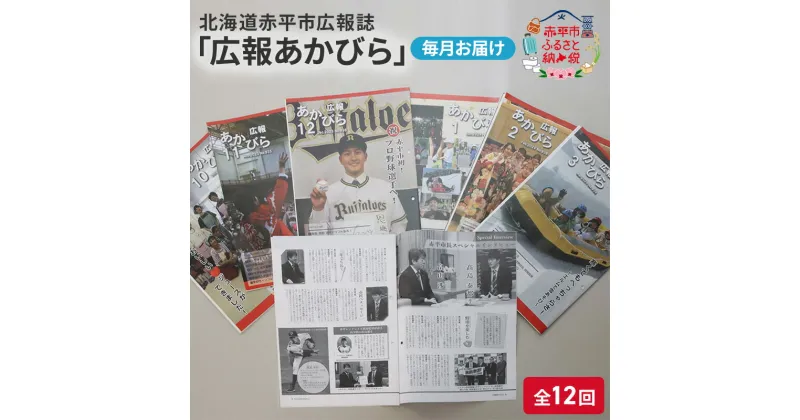 【ふるさと納税】北海道赤平市広報誌 「広報あかびら」 毎月お届け全12回　定期便・地域のお礼の品・カタログ・本・本