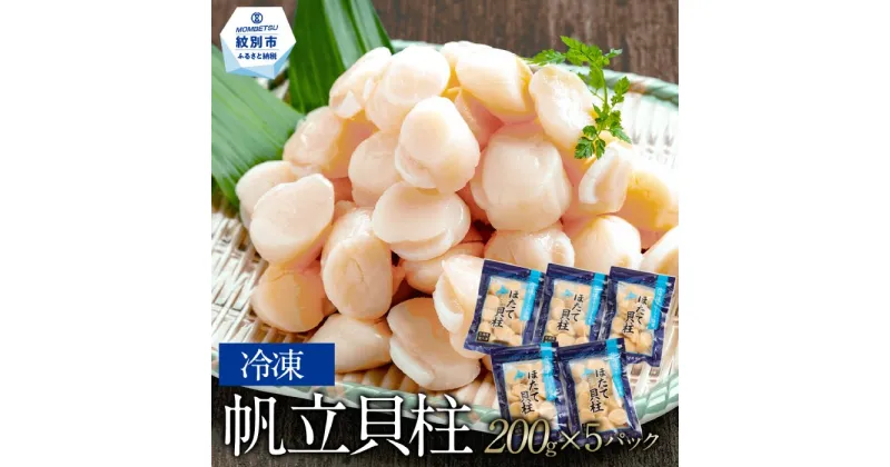 【ふるさと納税】13-227 冷凍帆立貝柱200g×5パック(計1kg)