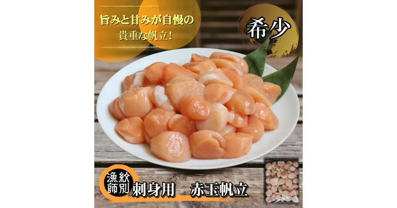 【ふるさと納税】22-105 【希少】お刺身用 赤帆立800g　｜北海道産　グルメ　海鮮丼