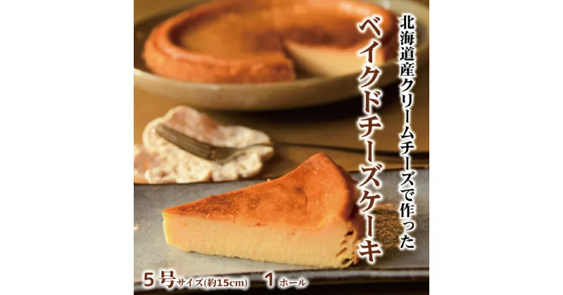 【ふるさと納税】13-223 Cafe ほの香のベイクドチーズケーキ(5号)