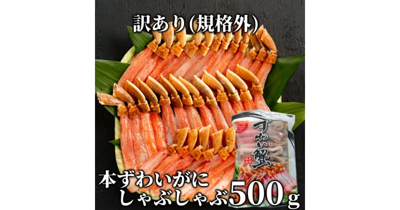 【ふるさと納税】11-144 【訳あり】本ずわいがにしゃぶしゃぶ500g