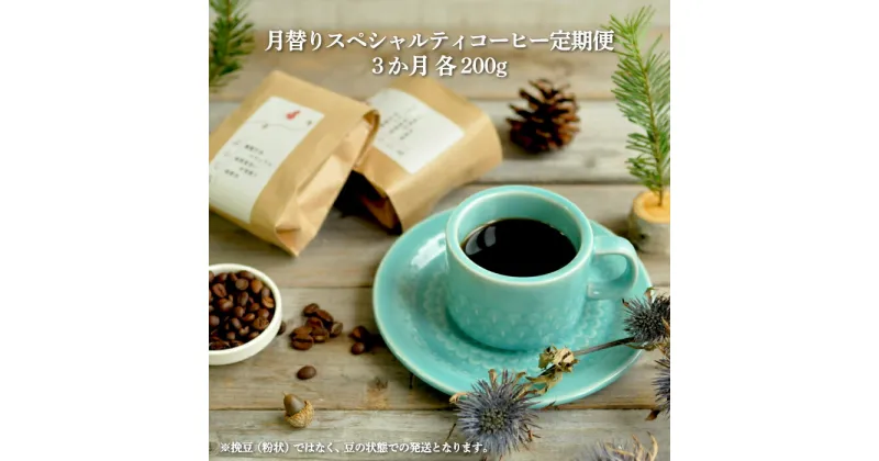 【ふるさと納税】 【3ヶ月定期便】 北海道三笠市 2 Beans Coffeeカフェ 月替りスペシャルティコーヒー 200g×3回 自家焙煎 コーヒー 珈琲 珈琲豆 コーヒー豆 焙煎 coffee 定期便 3ヶ月 3回 月替り ふるさと納税 北海道 三笠市 三笠 【06008】