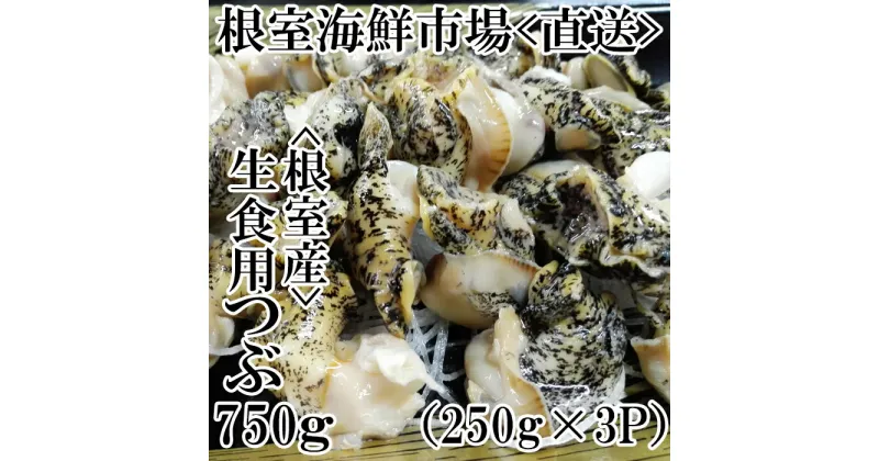 【ふるさと納税】[北海道根室産]生食用灯台つぶ250g×3P(計750g) A-14133