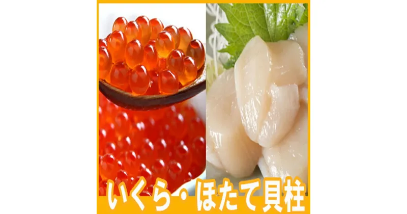 【ふるさと納税】いくら醤油漬け100g×2P、ほたて貝柱500g×1P B-70019