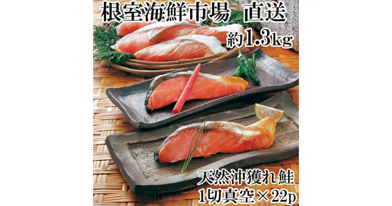 【ふるさと納税】根室海鮮市場＜直送＞甘汐天然沖獲れ鮭1切×22P(約1.3kg) A-28135