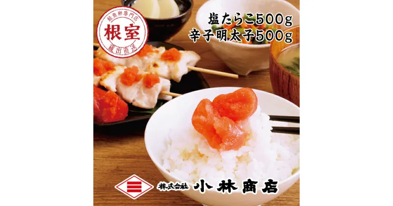 【ふるさと納税】塩たらこ500g・辛子明太子500g B-16027