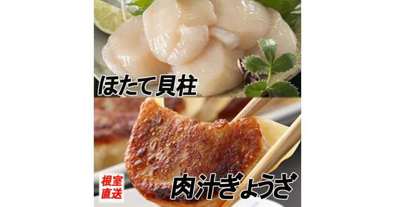 【ふるさと納税】餃子25個×2P、ほたて貝柱500g×1P B-70030