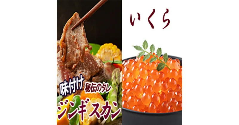 【ふるさと納税】いくら醤油漬け100g×2P、味付けジンギスカン800g×1Pセット B-30034