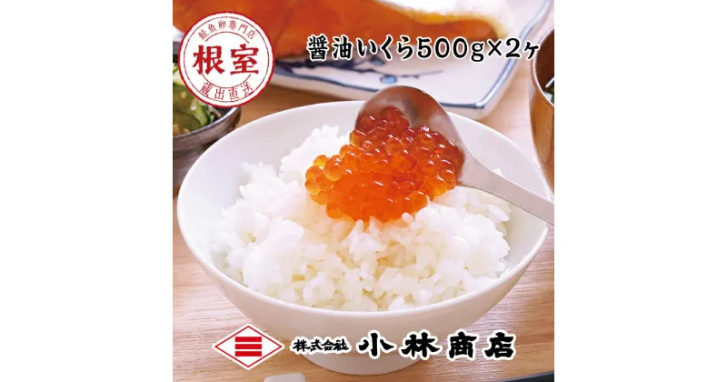 【ふるさと納税】醤油いくら1kg(500g×2P) D-16023