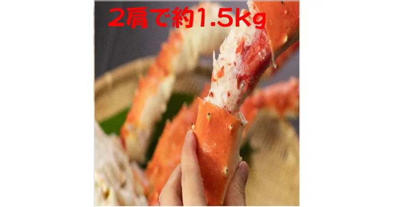 【ふるさと納税】[北海道根室産]冷凍ボイルたらば蟹足 2肩(約1.5kg) D-66015