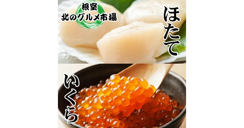 【ふるさと納税】いくら醤油漬け100g×2P　ほたて貝柱500g×1P B-76006